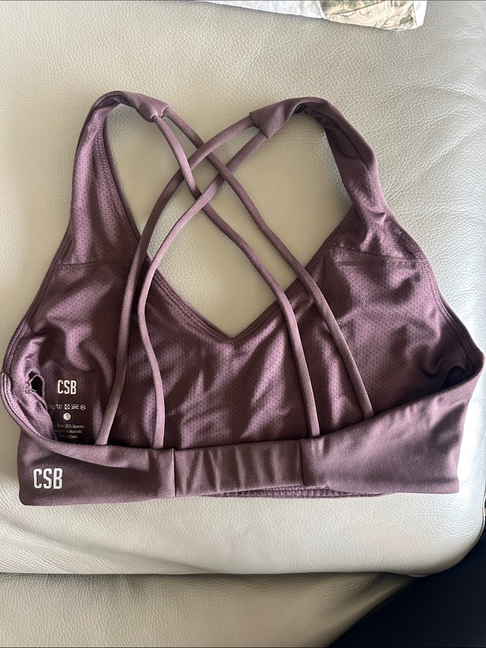 CSB Crossback Sports Bra color like mocha